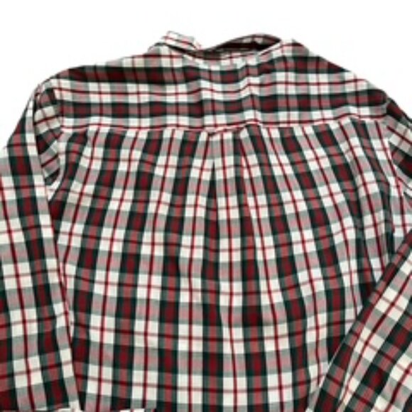 Saddlebred Long Sleeve Button Up Shirt Red & Green Plaid Men’s Size XLT - Picture 6 of 11